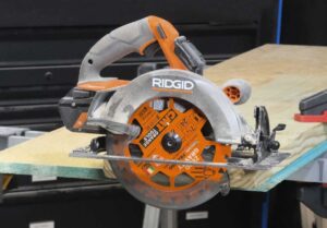 Ridgid R8657 18V circular saw CMT Orange framing blade