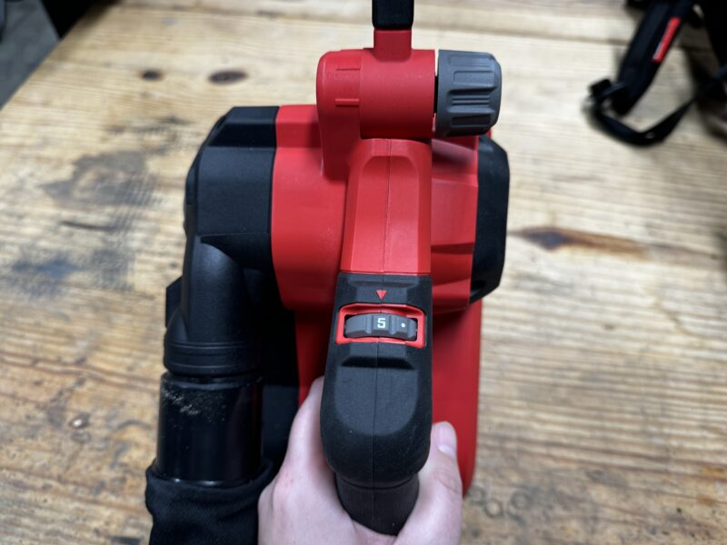 Craftsman V20 Belt Sander speed dial