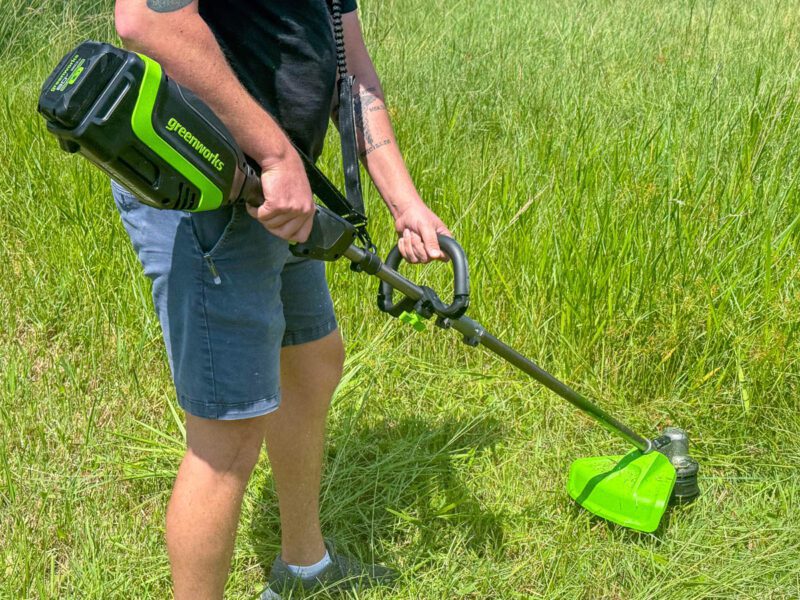 Greenworks 80V string trimmer profile