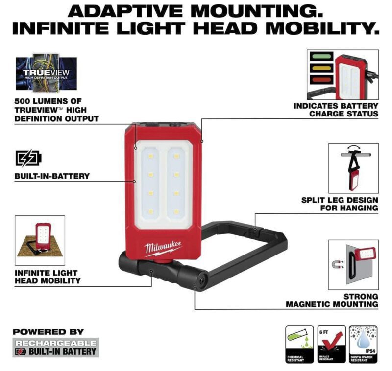 Milwaukee rechargeable magnetic task light