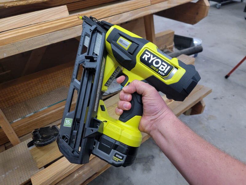 Ryobi 18V 15-gauge Finish Nailer Profile