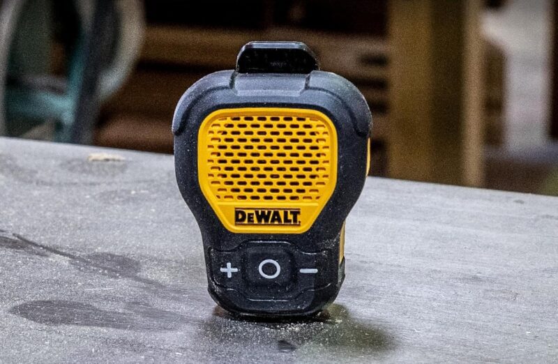 DeWalt Bluetooth clip on speaker