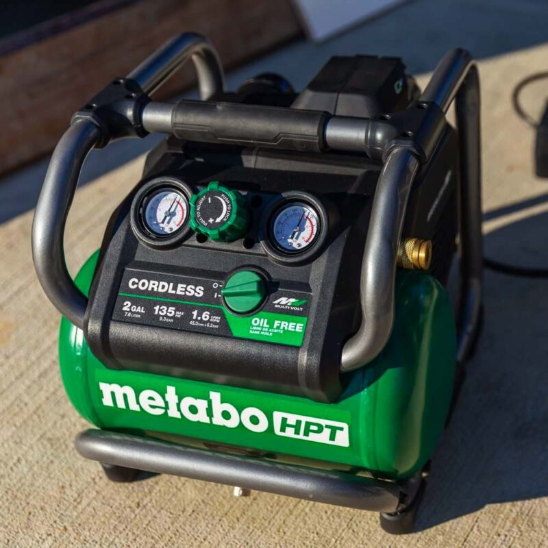 Best Cordless Air Compressor: Metabo HPT 36V 2-Gallon EC36DAQ4