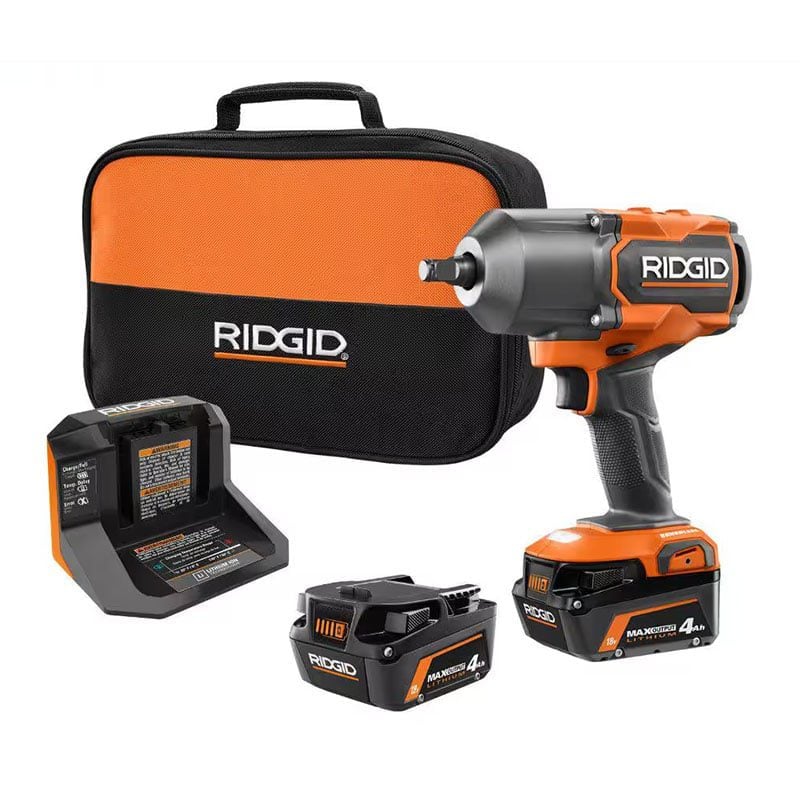 Ridgid 18V Brushless High-Torque Impact Wrench Kit