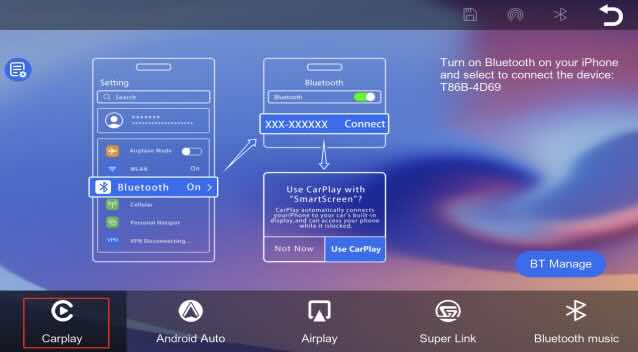 Wireless CarPlay setup