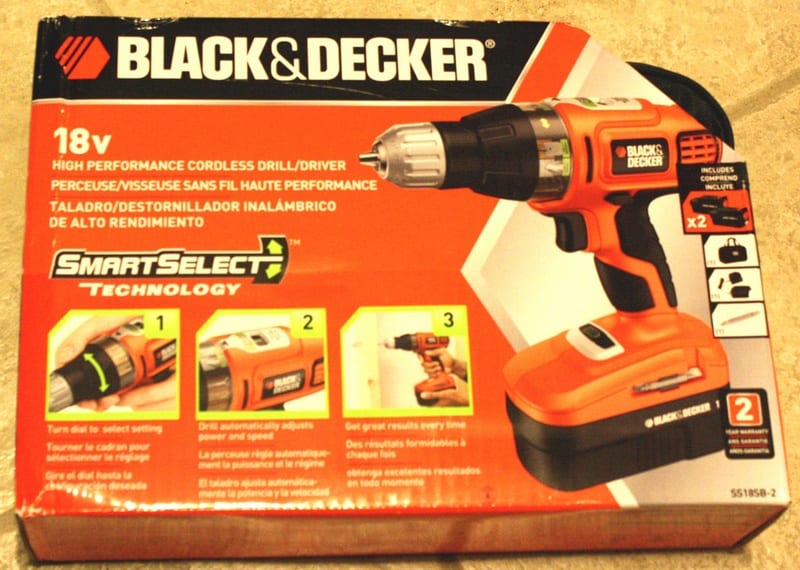 Black & Decker Cordless Drill  Second Use Building Materials and